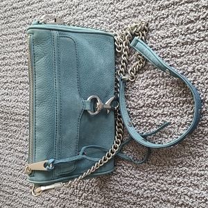 Rebecca Minkoff mini Mac blue suede